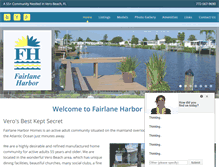 Tablet Screenshot of fairlaneharborhomes.com